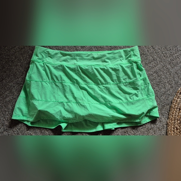 lululemon athletica Pace Rival Skirt/Skort Sz.18 Green - Picture 7 of 11